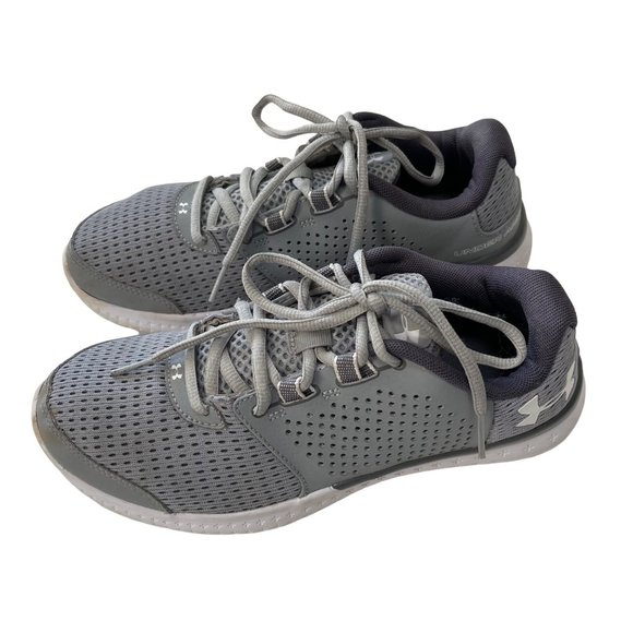 UNDER ARMOUR Women's Size 9 Micro G Fuel RN 1285487-942 Running Shoes Gray - Picture 3 of 11